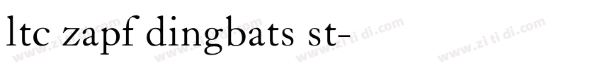 ltc zapf dingbats st字体转换
